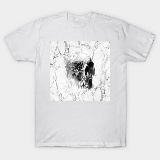 Decay Skull Marble T-Shirt by aligulec